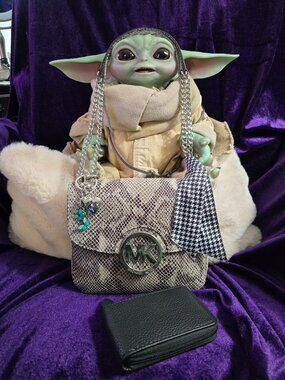 Michael Kors Snake Embossed Leather Shoulder Bag